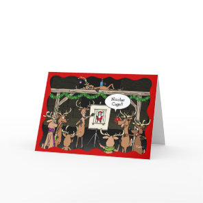 Funny Christmas Cards | Rudolph Reindeer Games