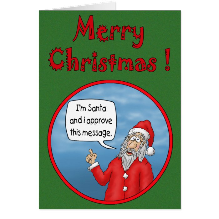 Funny Christmas Cards Santa’s Approval