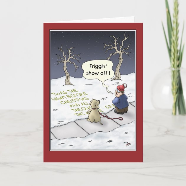 Funny Christmas Cards: Steady Flow Holiday Invitation