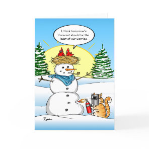Funny Christmas Cards | Tabby Cat Holiday Greeting
