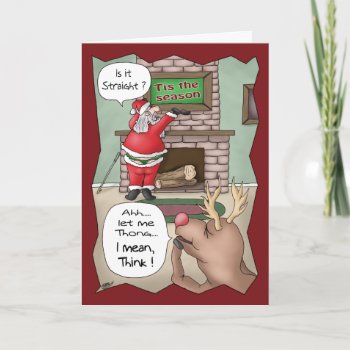 Funny Christmas Cards: ‘tis The Season Holiday Card by humorzonecards at Zazzle