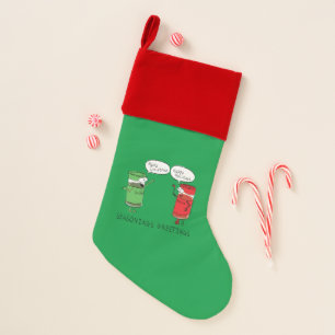 Funny Christmas Cartoon Cooking Spices Stocking