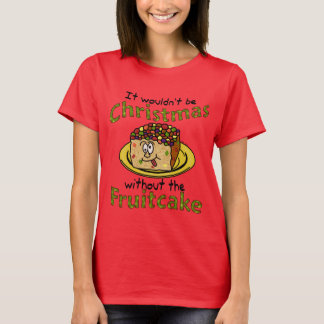 Funny Christmas Cartoon Fruitcake T-Shirt