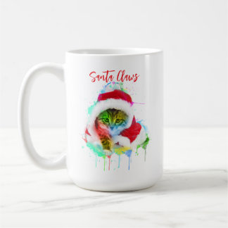 Funny Christmas Cat Coffee Mug