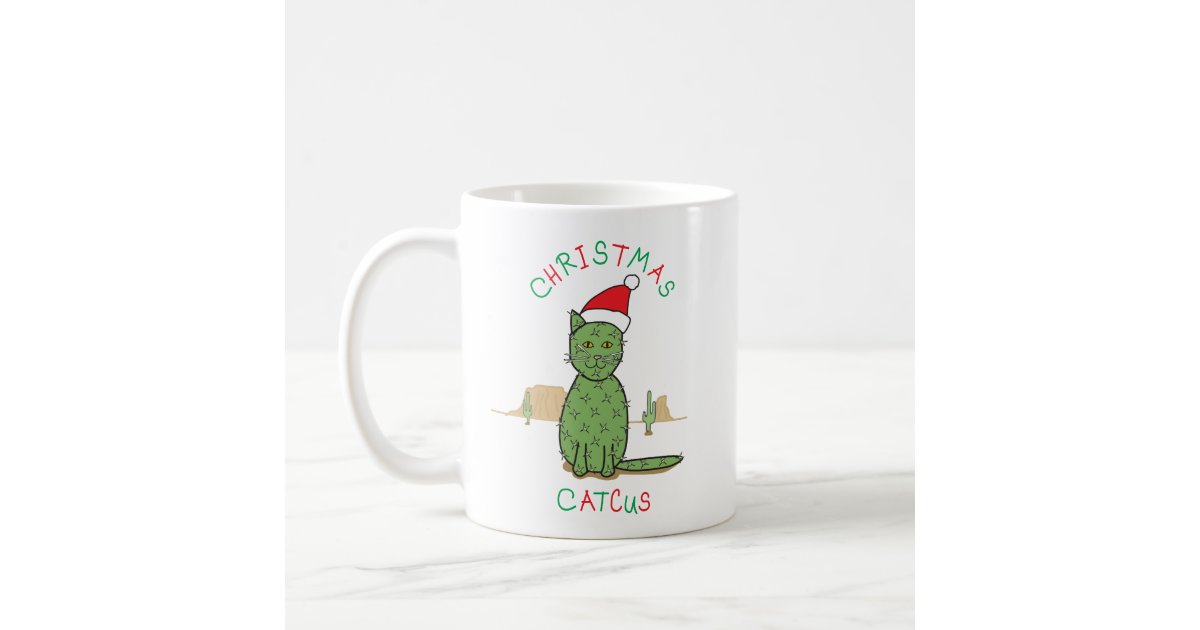 Funny Christmas Catcus Cactus Drawing Coffee Mug Zazzle Com If you're disappointed by the product's quality, contact joom customer support! usd