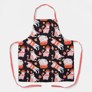 Funny Christmas Cats Apron