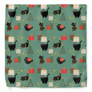 Funny Christmas Cats Bandana