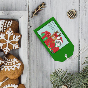 Funny Christmas Cats Costumes Holiday Humor Gift Tags