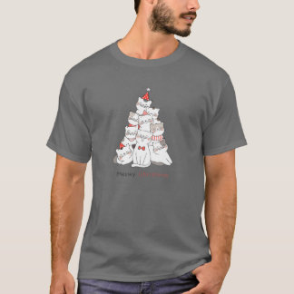 Funny Christmas Cats - Matching Family Meowy Pajam T-Shirt