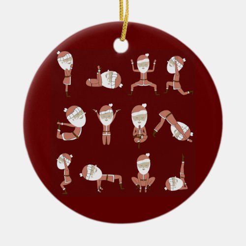 Funny Christmas  Ceramic Ornament