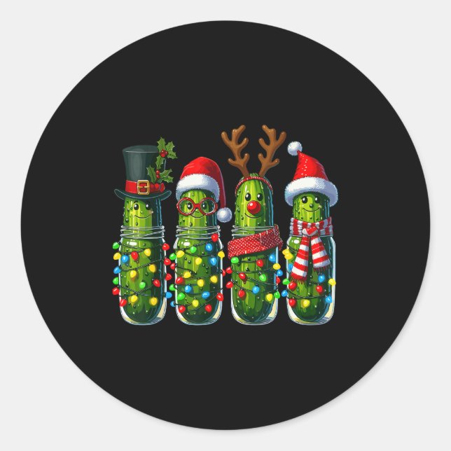 Funny Christmas Ckles  Classic Round Sticker (Front)