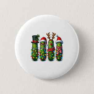 Funny Christmas Ckles Holiday Lights  Button