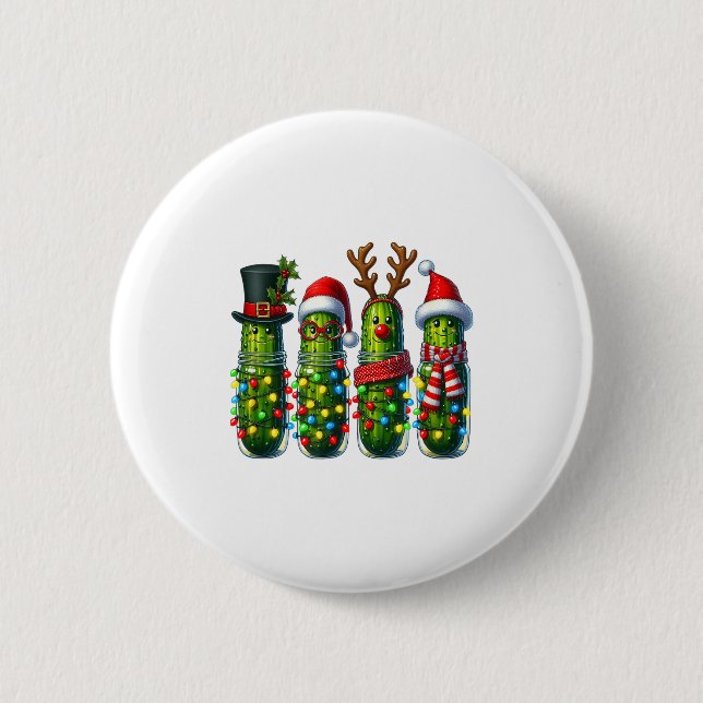 Funny Christmas Ckles Holiday Lights  Button (Front)