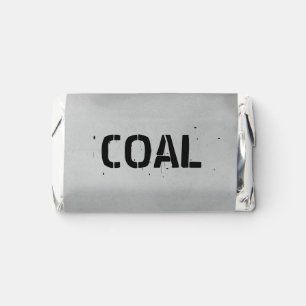 Funny Christmas Coal Chocolate Hershey's Miniatures