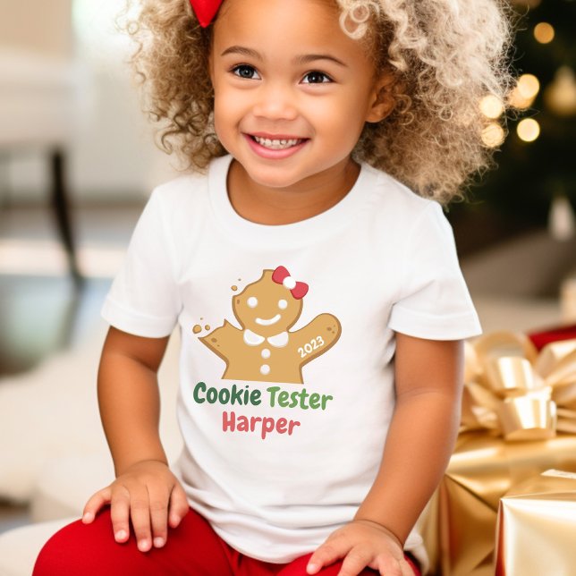 Funny Christmas Cookie Tester Holiday Baking  Todd Toddler T-shirt (Creator Uploaded)