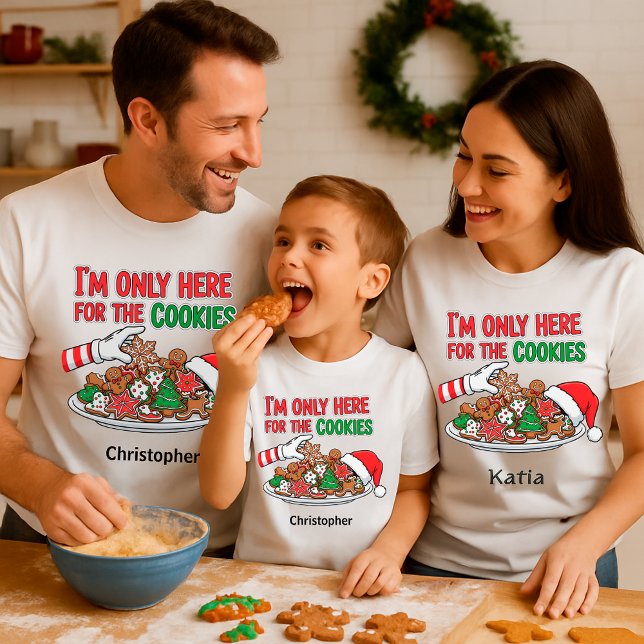 Funny Christmas Cookies – Custom Name T-Shirt (Creator Uploaded)