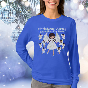 Funny Christmas Cute Angels T-Shirt
