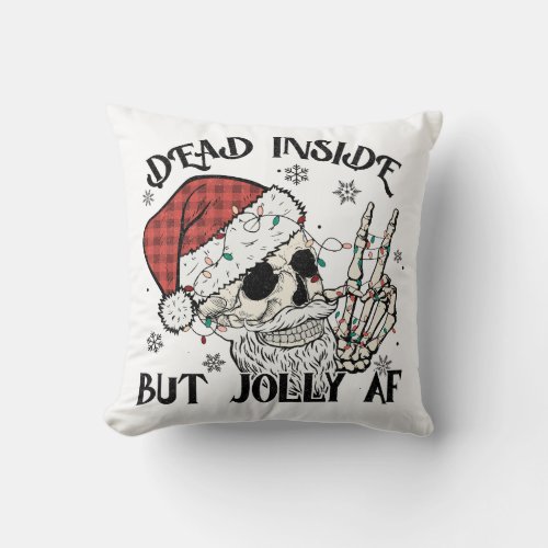 funny Christmas decorations Throw Pillow