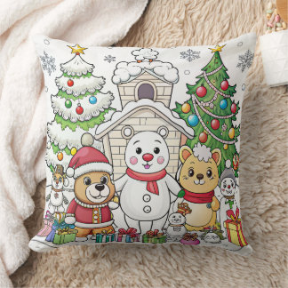 Funny Christmas Design cushion