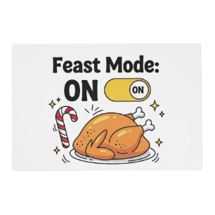 Funny Christmas dinner word art  Placemat