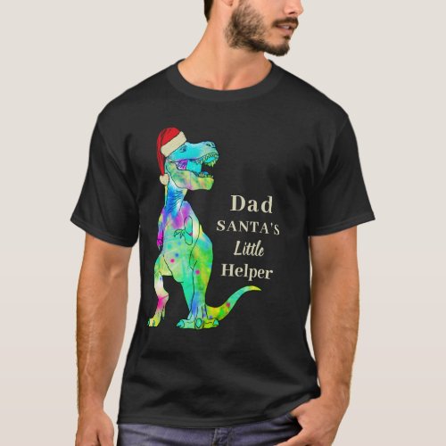 Funny Christmas Dinosaur Dad Joke T_Shirt