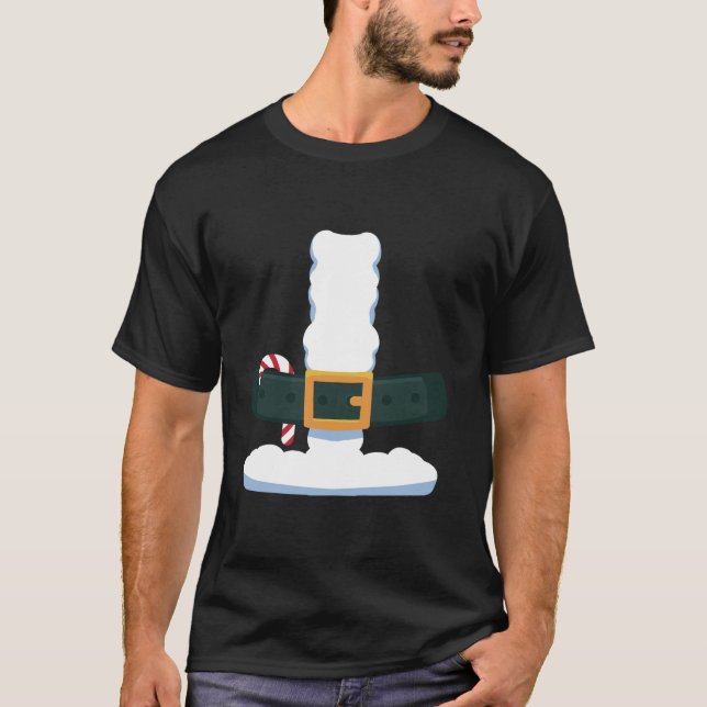 Funny Christmas DIY Santa Claus Costume Pretend Sa T-Shirt (Front)