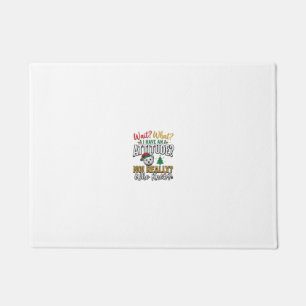 Funny Christmas Dog Attitude Quote Vintage Shirt D Doormat