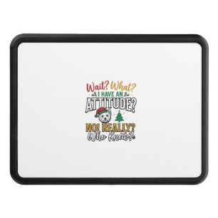 Funny Christmas Dog Attitude Quote Vintage Shirt D Hitch Cover