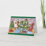 Funny Christmas Dog Card<br><div class="desc">Celebrate the dog lovers in your life with this cute and funny Christmas card.</div>