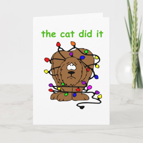 Funny Christmas Dog Cat Pets Holiday Xmas Cards