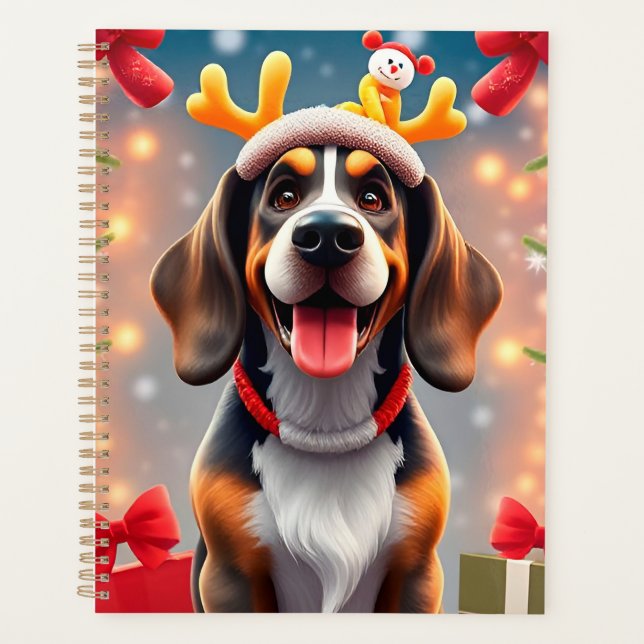 🎁Funny Christmas Dog Planner Holiday Gift ✨ (Front)