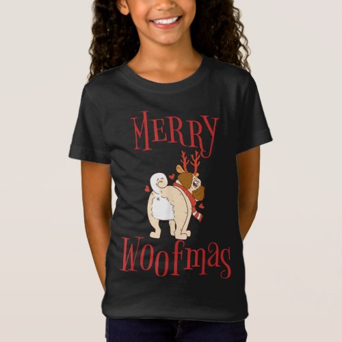 Funny Christmas Dog Xmas Christmas Tree T_Shirt