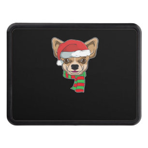 Funny Christmas Dog Xmas Santa Chihuahua Holiday G Hitch Cover