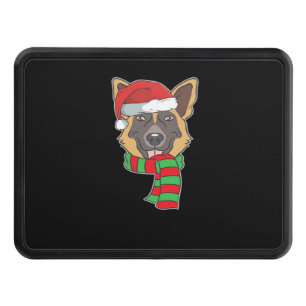 Funny Christmas Dog Xmas Santa German Shepherd Hol Hitch Cover