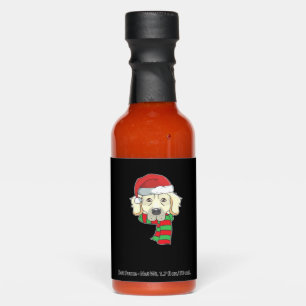 Funny Christmas Dog Xmas Santa Golden Retriever Ho Hot Sauces