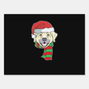 Funny Christmas Dog Xmas Santa Labrador Holiday Gi Sign