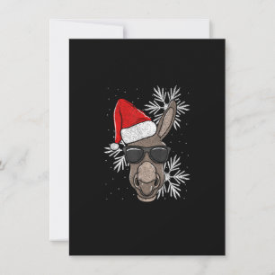 Funny Christmas Donkey Lover Invitation