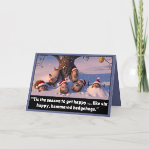 Funny Christmas drinking Card