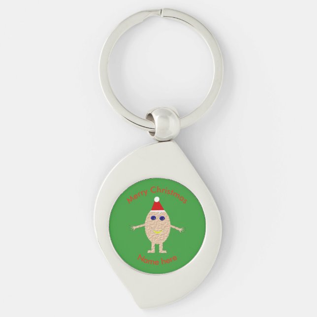 Funny Christmas Egg Keychain (Front)