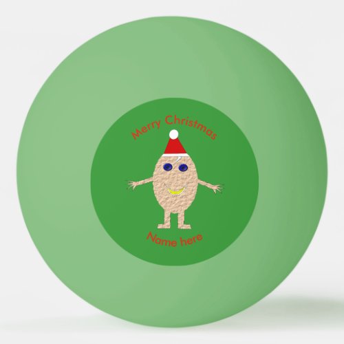 Funny Christmas Egg Ping Pong Ball