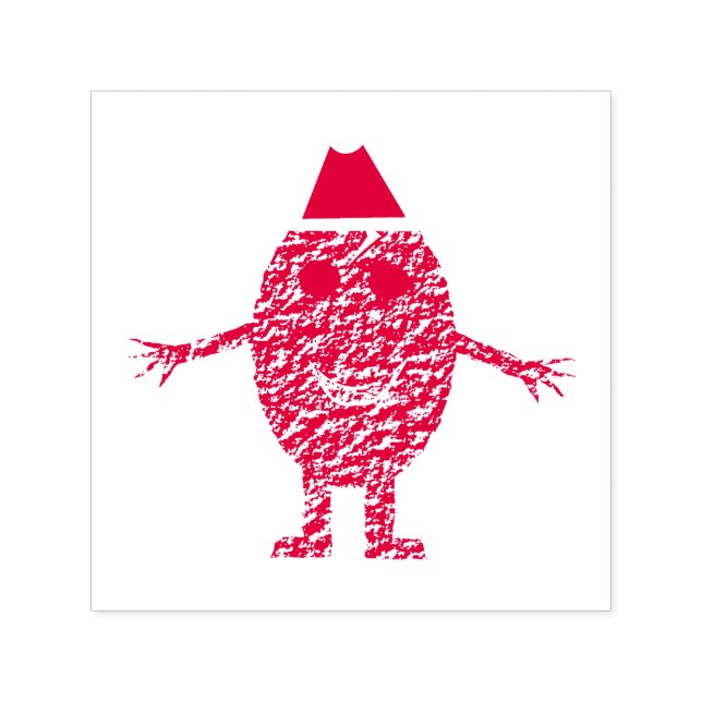 Funny Christmas Egg Self Inking Stamp (Design)