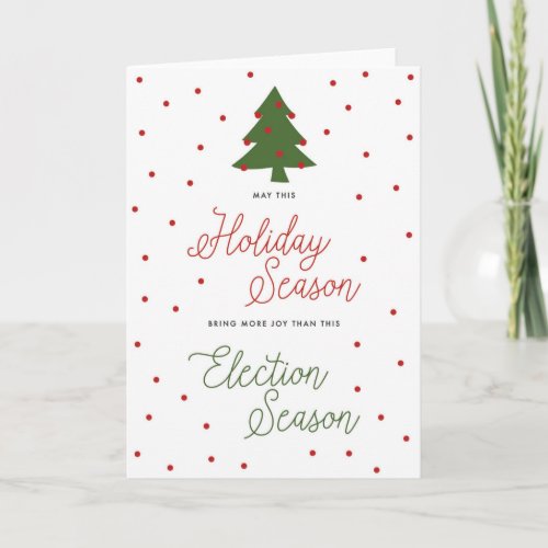 Funny Christmas Election Season Holiday Card