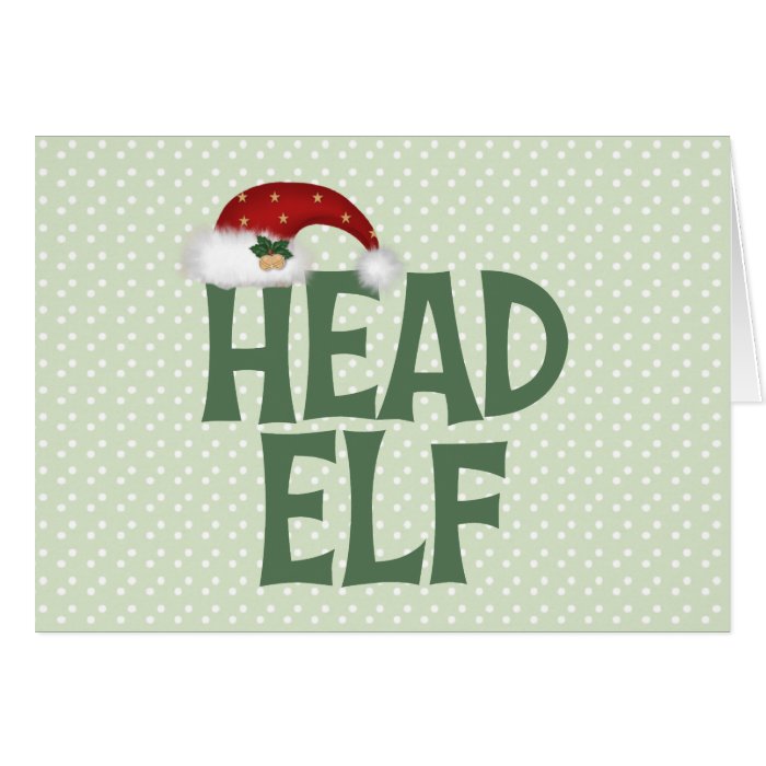 Funny Christmas Elf Christmas Card
