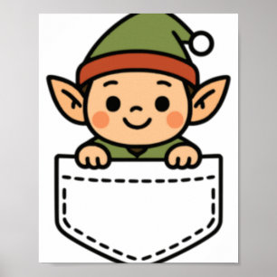 Funny Christmas Elf Cket Pal Santa S Elves Cute Poster