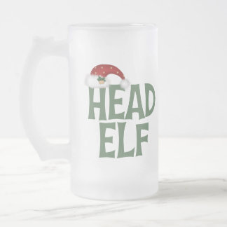 Funny Christmas Elf Frosted Mug