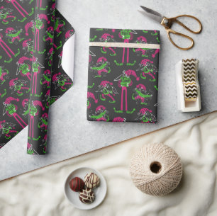 Funny Christmas Elf Gnome Wrapping Paper