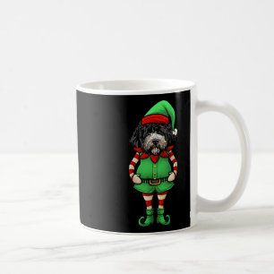 Funny Christmas Elf Portuguese Water Dog Coffee Mug