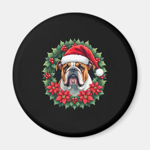 Funny Christmas English Bulldog Tank Top Magnet