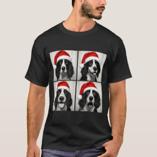 Funny Christmas English Springer Spaniel Santa Pho T-Shirt