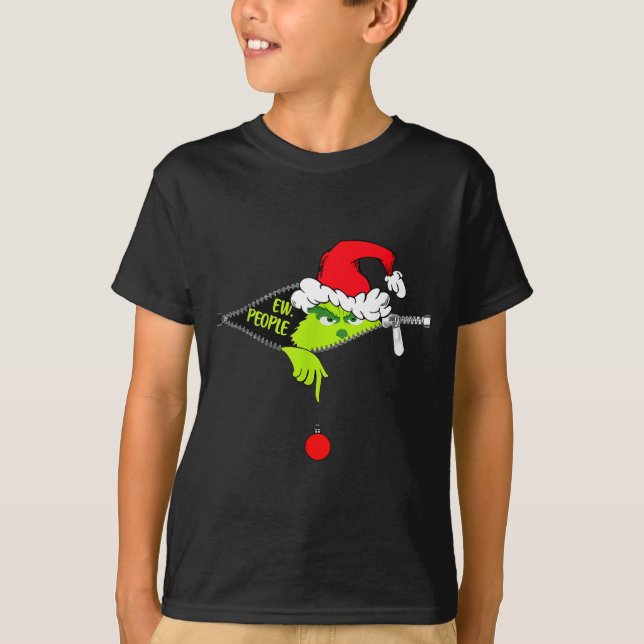 Funny Christmas Ew People Men Women Kid Boys Girls T-Shirt (Front)